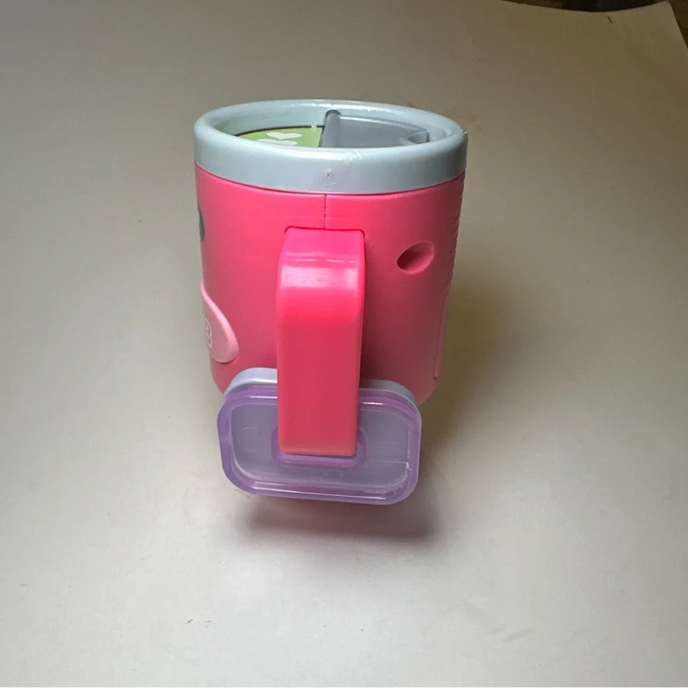 Fisher Price Laugh & Learn Wake Up & Learn Coffee Mug‎ Cup Pink Talking Singing